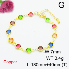 Fashion Copper Bracelet  F6B405458vbnl-L035