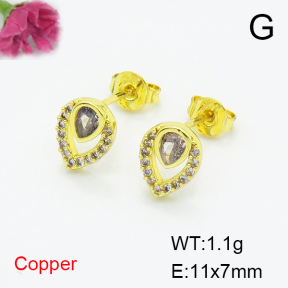 Fashion Copper Earrings  F6E404211bbov-L035