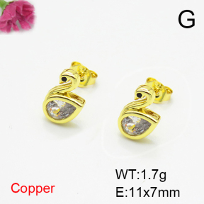 Fashion Copper Earrings  F6E404291vbnb-L035