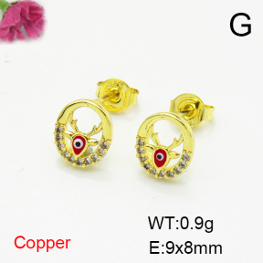 Fashion Copper Earrings  F6E404297bbov-L035