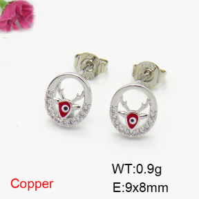 Fashion Copper Earrings  F6E404298bbov-L035