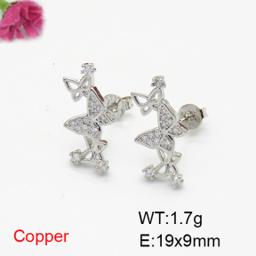 Fashion Copper Earrings  F6E404310bbov-L035