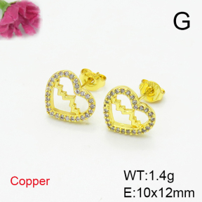 Fashion Copper Earrings  F6E404311bbov-L035
