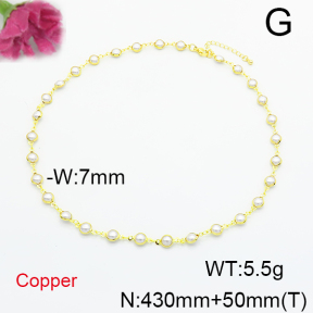 Fashion Copper Necklace  F6N300795ahjb-L035