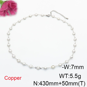 Fashion Copper Necklace  F6N300796ahjb-L035
