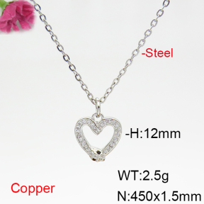 Fashion Copper Necklace  F6N404885vbll-L035