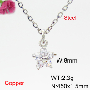 Fashion Copper Necklace  F6N404889ablb-L035