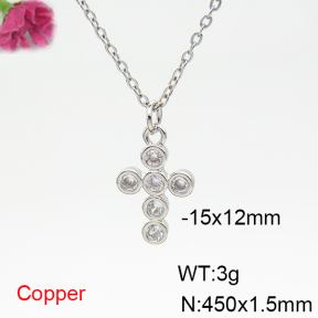 Fashion Copper Necklace  F6N404891vbll-L035