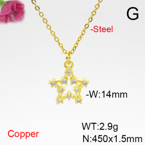 Fashion Copper Necklace  F6N404892vbmb-L035
