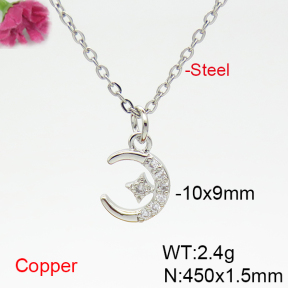 Fashion Copper Necklace  F6N404895ablb-L035
