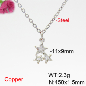 Fashion Copper Necklace  F6N404897ablb-L035