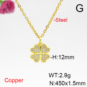 Fashion Copper Necklace  F6N404898bbml-L035