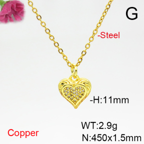 Fashion Copper Necklace  F6N404900vbll-L035
