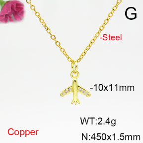 Fashion Copper Necklace  F6N404902vbll-L035