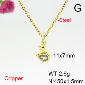 Fashion Copper Necklace  F6N404904vbll-L035
