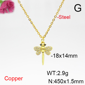 Fashion Copper Necklace  F6N404908vbnb-L035