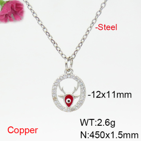 Fashion Copper Necklace  F6N404911vbmb-L035