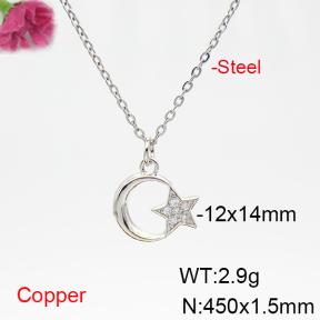 Fashion Copper Necklace  F6N404913ablb-L035