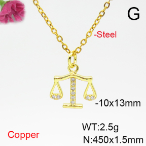 Fashion Copper Necklace  F6N404916vbll-L035