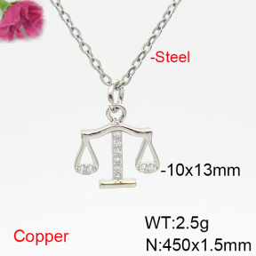 Fashion Copper Necklace  F6N404917ablb-L035