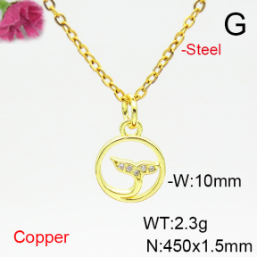 Fashion Copper Necklace  F6N404918vbll-L035