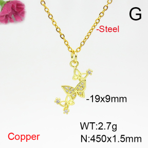 Fashion Copper Necklace  F6N404922vbll-L035