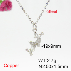 Fashion Copper Necklace  F6N404923ablb-L035