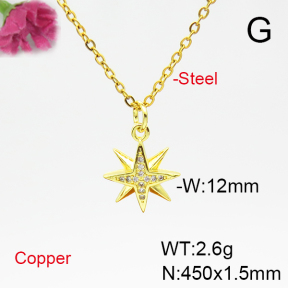 Fashion Copper Necklace  F6N404926vbll-L035