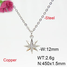 Fashion Copper Necklace  F6N404927ablb-L035
