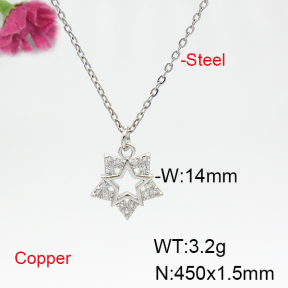 Fashion Copper Necklace  F6N404929vbll-L035