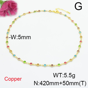 Fashion Copper Necklace  F6N404930ahjb-L035