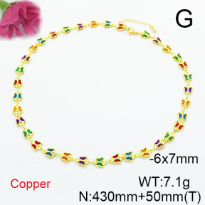 Fashion Copper Necklace  F6N404932ahjb-L035
