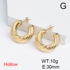Stainless Steel Earrings  Handmade Polished  GEE000920vhkb-066