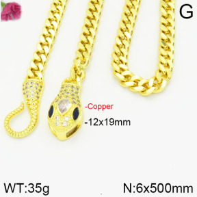 Fashion Copper Necklace  F2N400399aivb-J17