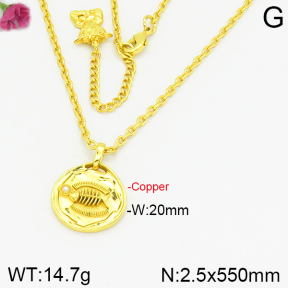 Fashion Copper Necklace  F2N300050aako-J152