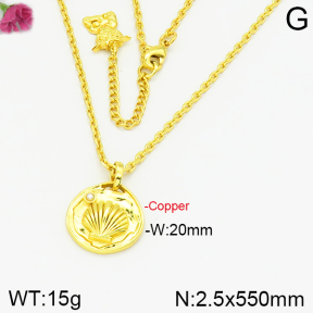 Fashion Copper Necklace  F2N300052aako-J152