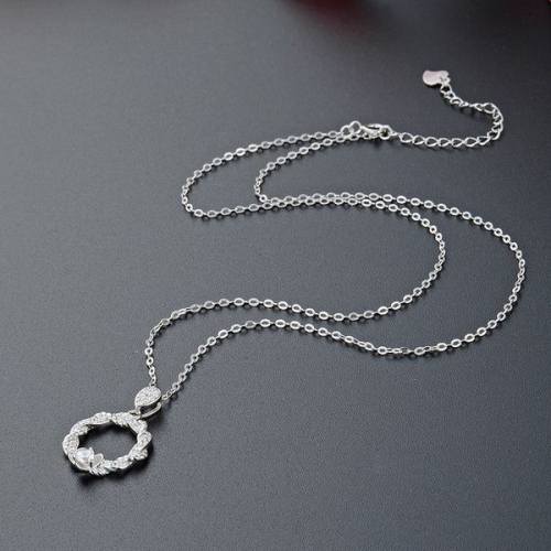 925 Silver Necklace    N:410+50mm  JN2993akal-Y22  FHXBX003993