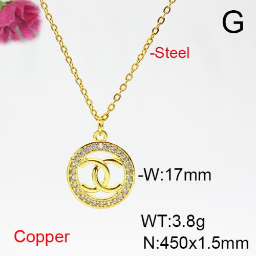 Fashion Copper Chanel Necklaces  PN0171979bbml-L035