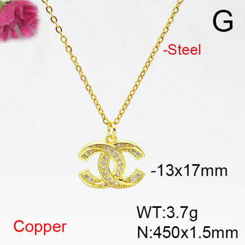 Fashion Copper Chanel Necklaces  PN0171981vbmb-L035