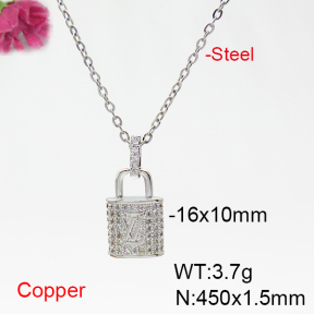 Fashion Copper LV Necklaces  PN0171984vbnb-L035