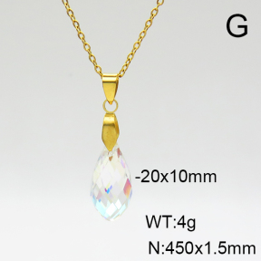 Stainless Steel Necklace  Clear Inventory  6N4003664avja-900