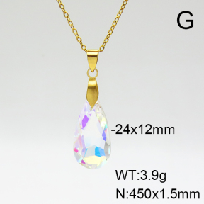 Stainless Steel Necklace  Clear Inventory  6N4003666avja-900