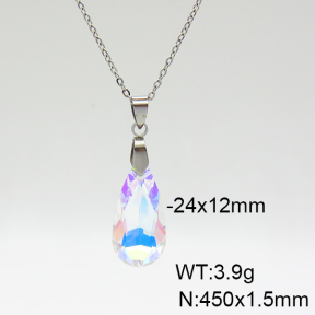 Stainless Steel Necklace  Clear Inventory  6N4003667vail-900