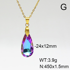 Stainless Steel Necklace  Clear Inventory  6N4003670avja-900