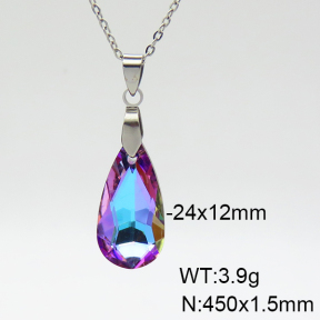 Stainless Steel Necklace  Clear Inventory  6N4003671vail-900