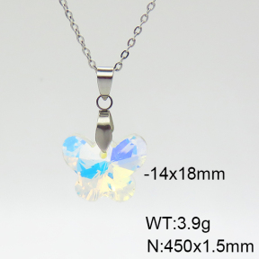 Stainless Steel Necklace  Clear Inventory  6N4003675vail-900