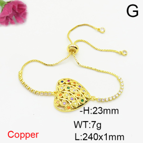 Fashion Copper Bracelet  F6B405405bbml-L024