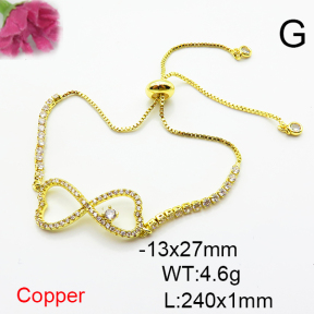 Fashion Copper Bracelet  F6B405429bbml-L024