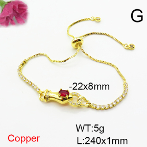 Fashion Copper Bracelet  F6B405441bbml-L024
