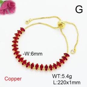 Fashion Copper Bracelet  F6B405462bbov-L017